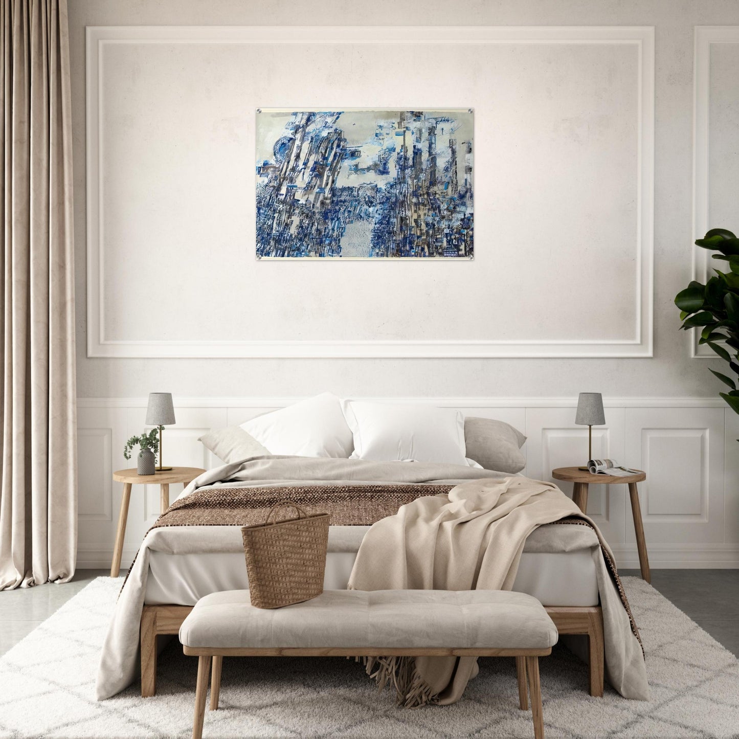 L'invasion - Tachisme - Maria Helena Vieira da Silva Acrylic Print - 70x100 cm / 28x40″ inches