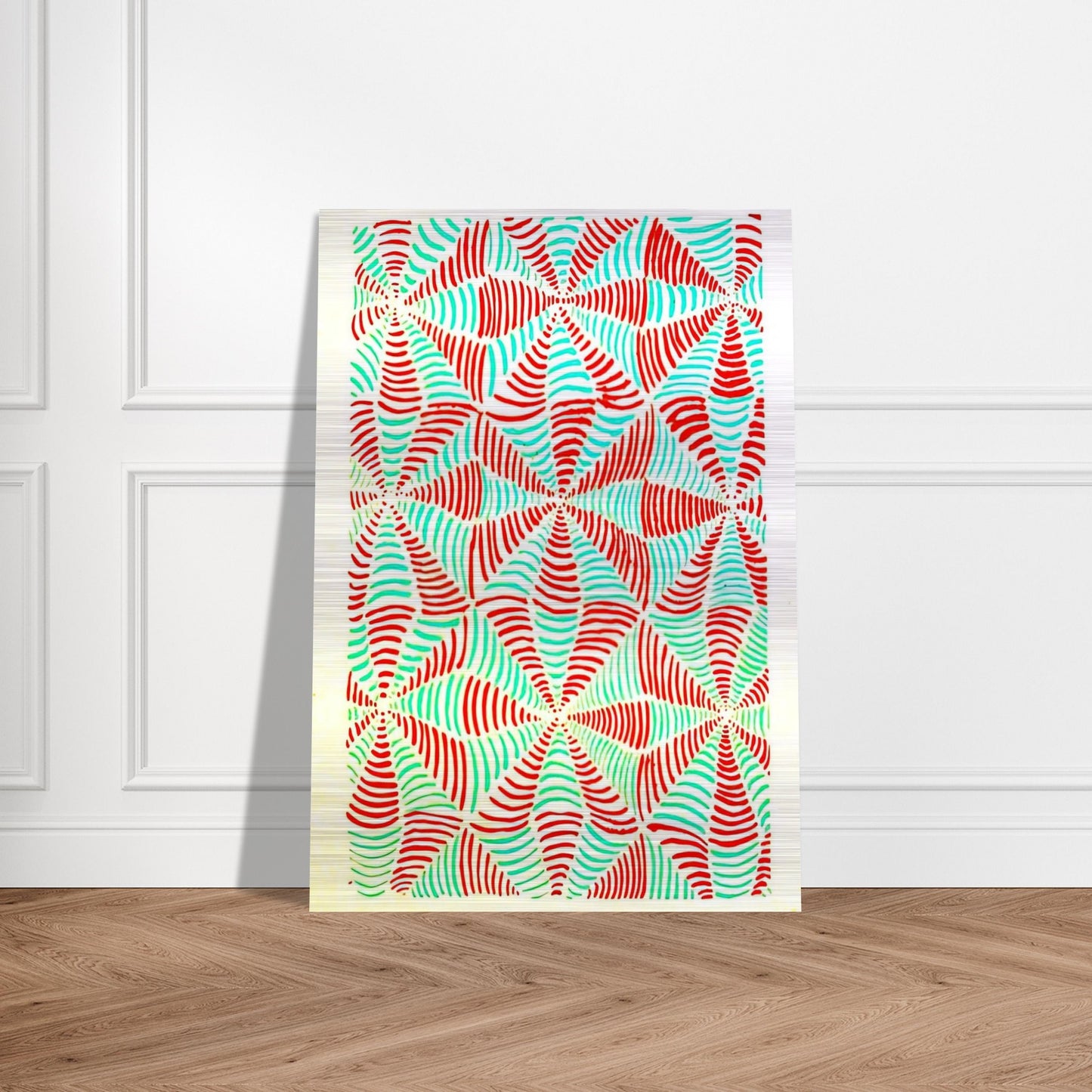 COMPOSITION 16 - Sonia Delaunay Brushed Aluminum Print - 70x100 cm / 28x40 inches | Sonia Delaunay Aluminum Print | Sonia Delaunay Prints