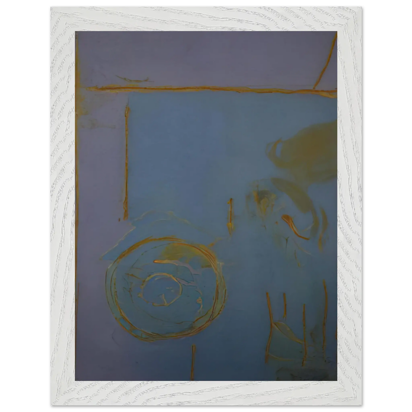 Helen Frankenthaler - Guadalupe - 1989 Wall art - 21x29.7 cm / 8x12" - Premium Wooden Framed Poster With Fine Art Paper - White frame