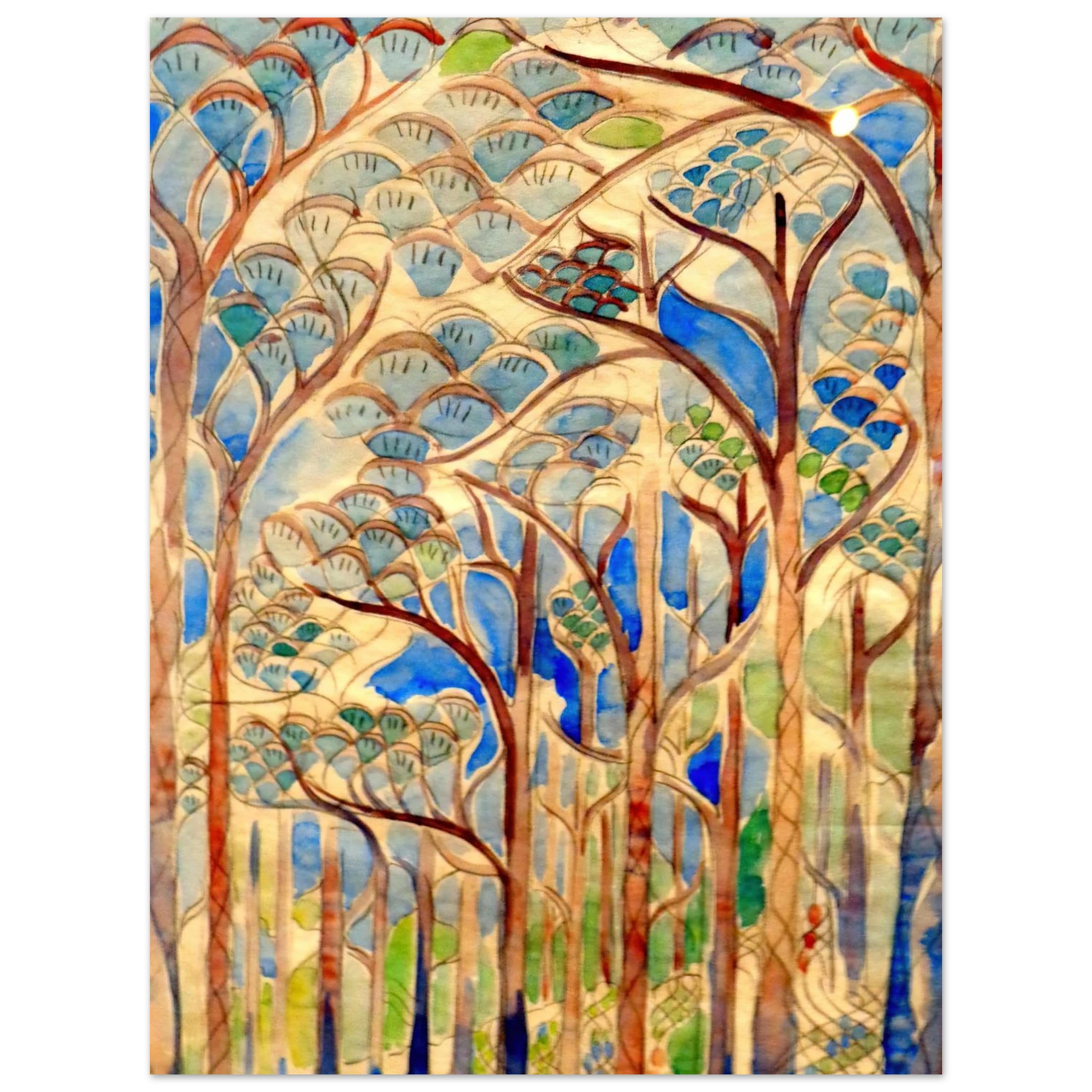 Walter Inglis Anderson - Walter Anderson Wall art - 30x45 cm / 12x18 inches - Premium Wooden Framed Poster With Fine Art Paper-canvas - Wood frame