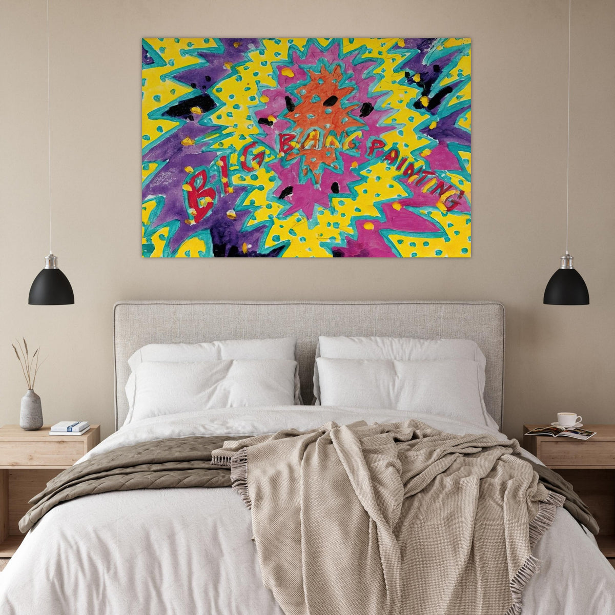 Big Bang Painting - 1988 - Paul Thek Art Prints - 100x150 cm / 40x60″ inches | Paul Thek Poster | Paul Thek Prints