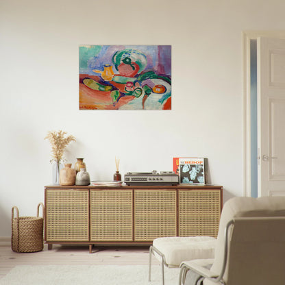 STILL LIFE WITH VEGETABLES 1905 - Henri Matisse Brushed Aluminum Print - 70x100 cm / 28x40 inches | Henri Matisse Aluminum Print | Henri Matisse Prints