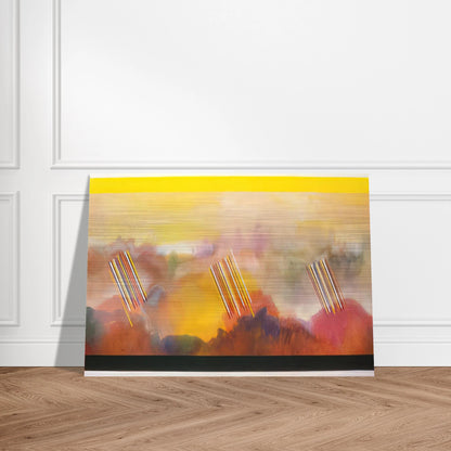 Younger than the Sun - 1990 - Ronnie Landfield Brushed Aluminum Print - 70x100 cm / 28x40 inches | Ronnie Landfield Aluminum Print | Ronnie Landfield Prints