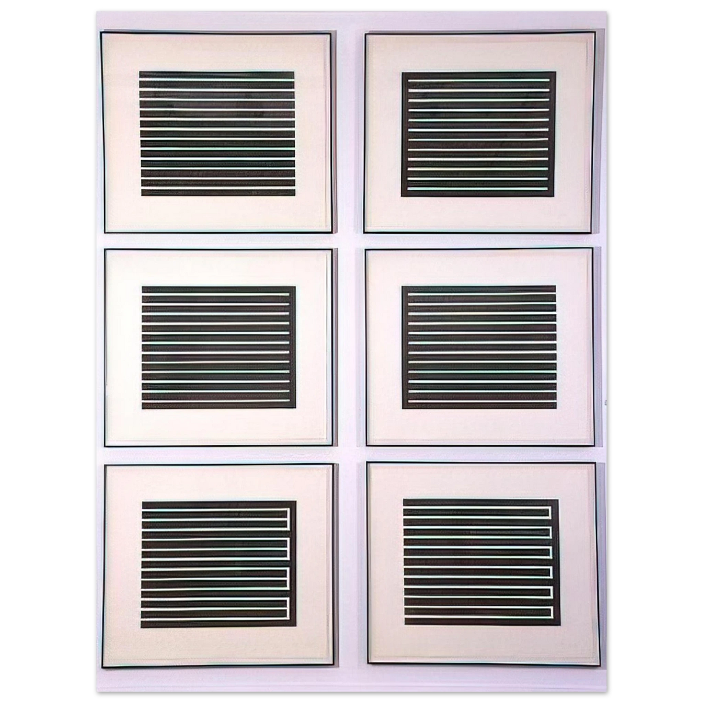 Donald Judd - Six Aquatints - 1980  75x100 cm / 30x40inches Fine Art Poster