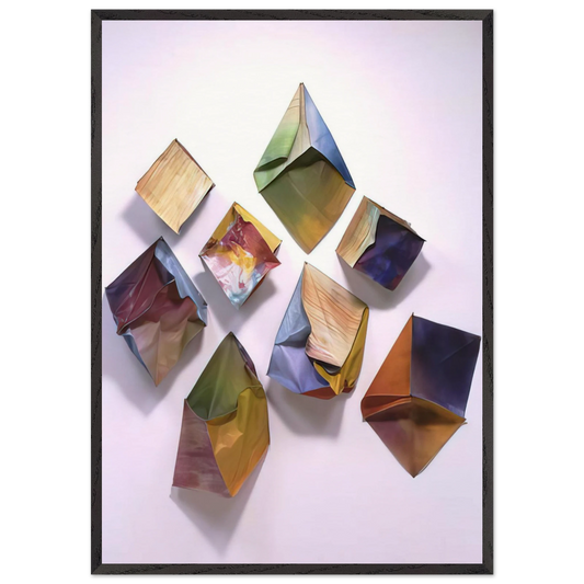 Cubes - Sam Gilliam 70x100 cm / 28x40 inches Framed Art Print – Black Wooden Frame
