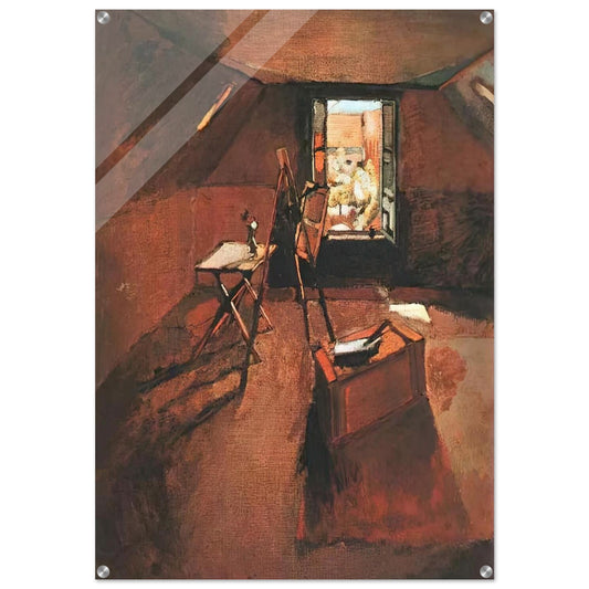 STUDIO UNDER THE EAVES - Henri Matisse Acrylic Print - 70x100 cm / 28x40″ inches