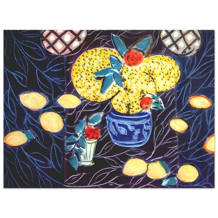 Henri Matisse - LEMONS AND MIMOSA 1944  75x100 cm / 30x40inches Fine Art Poster