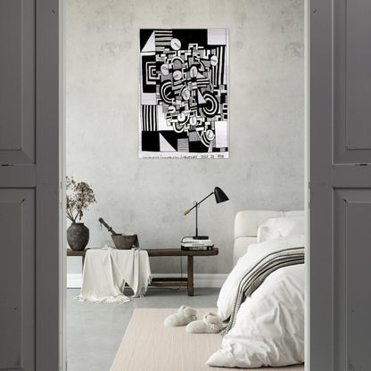 UNTITLED 1978 - Keith Haring Brushed Aluminum Print - 70x100 cm / 28x40 inches | Keith Haring Aluminum Print | Keith Haring Prints