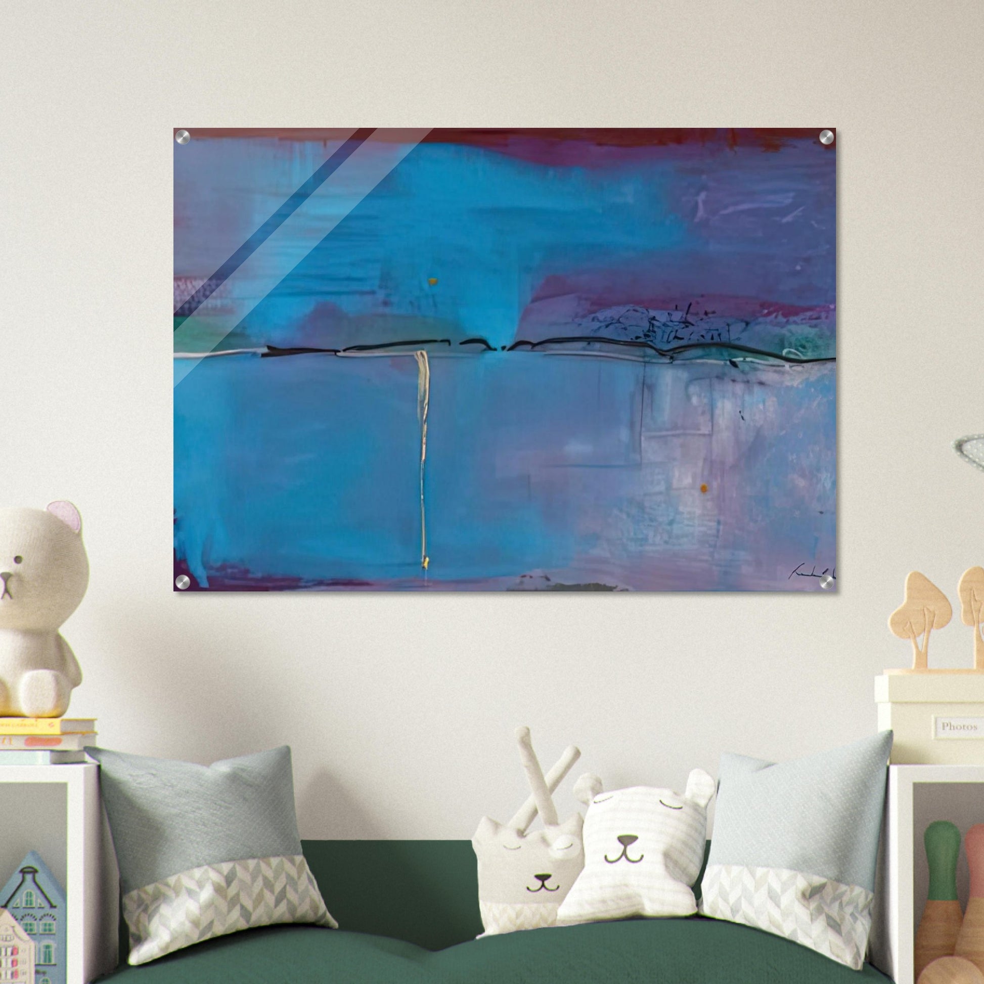Zone Blue, 1994- - Helen Frankenthaler Acrylic Print - 70x100 cm / 28x40″ inches