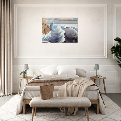 Shoreline - Art Nouveau Modern - Lawren Harris Acrylic Print - 70x100 cm / 28x40″ inches