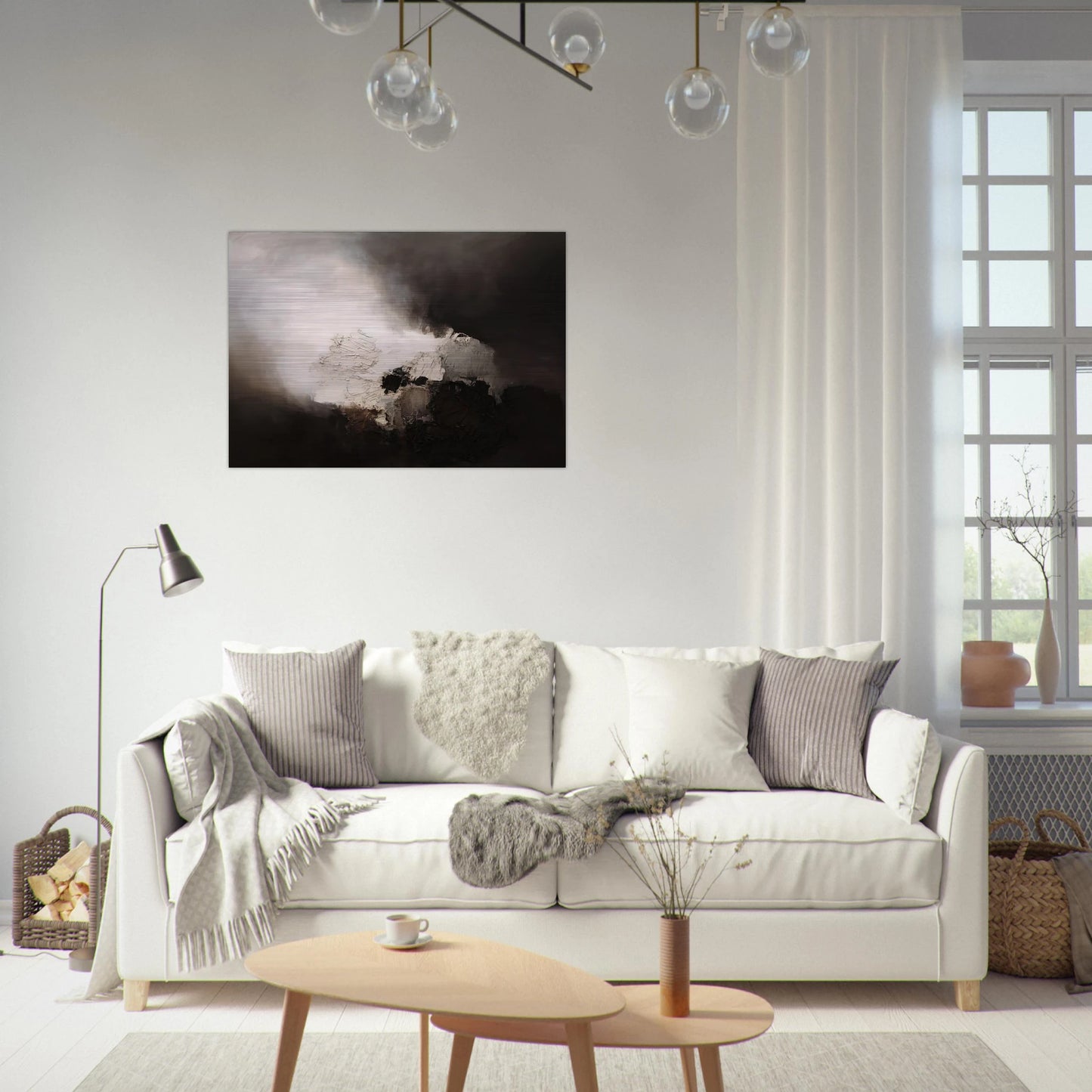 165 1960 - Luis Feito Brushed Aluminum Print - 70x100 cm / 28x40 inches | Luis Feito Aluminum Print | Luis Feito Prints