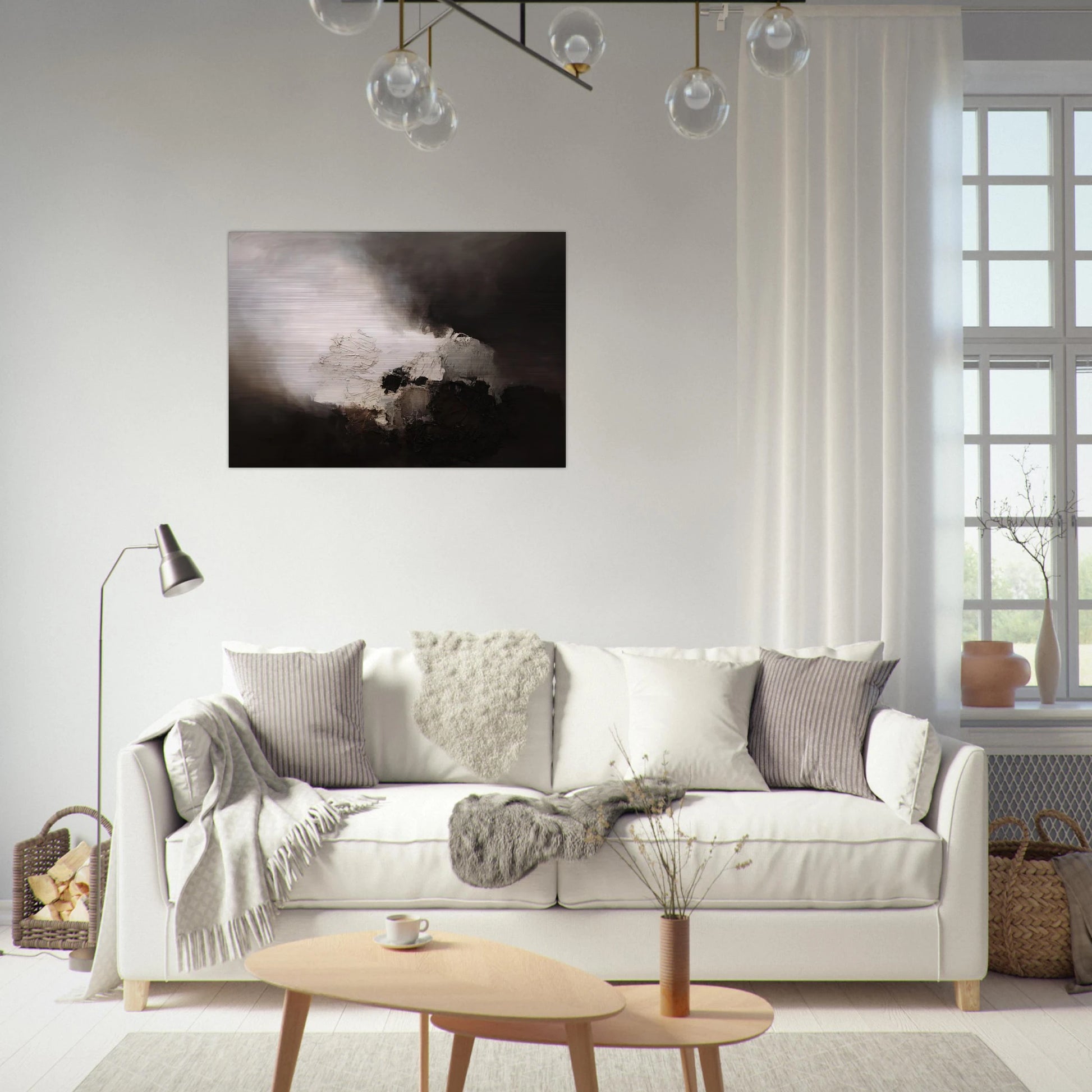 165 1960 - Luis Feito Brushed Aluminum Print - 70x100 cm / 28x40 inches | Luis Feito Aluminum Print | Luis Feito Prints