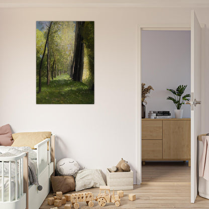LANE OF TREES - Odilon Redon Brushed Aluminum Print - 70x100 cm / 28x40 inches | Odilon Redon Aluminum Print | Odilon Redon Prints