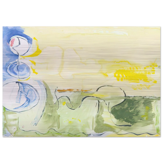 Flotilla - 2006 - Helen Frankenthaler Brushed Aluminum Print - 70x100 cm / 28x40 inches | Helen Frankenthaler Aluminum Print | Helen Frankenthaler Prints