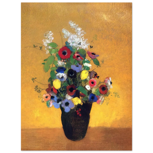 Odilon Redon - FLOWERS 2  75x100 cm / 30x40inches Fine Art Poster