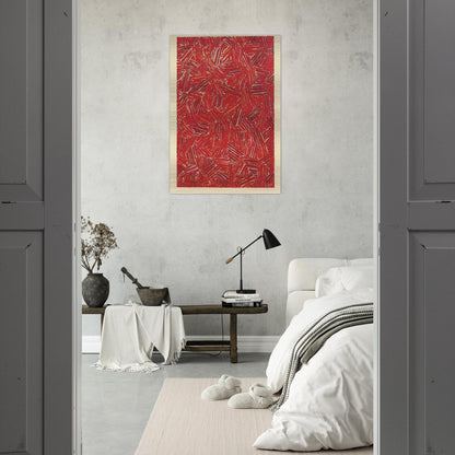 CICADA ULAE 219 - Jasper Johns Brushed Aluminum Print - 70x100 cm / 28x40 inches | Jasper Johns Aluminum Print | Jasper Johns Prints