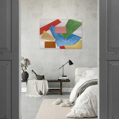 Abstraction in White - Hans Hofmann Brushed Aluminum Print - 70x100 cm / 28x40 inches | Hans Hofmann Aluminum Print | Hans Hofmann Prints