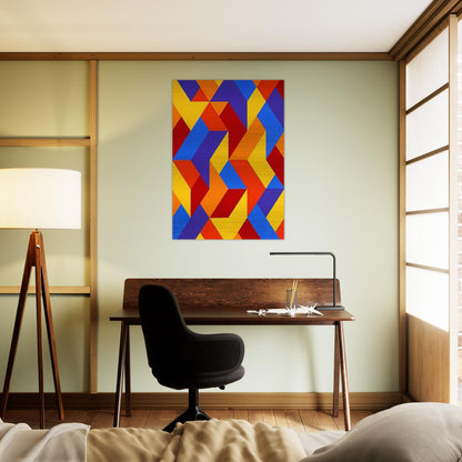 #3 - 1969 - Karl Benjamin Brushed Aluminum Print - 70x100 cm / 28x40 inches | Karl Benjamin Aluminum Print | Karl Benjamin Prints