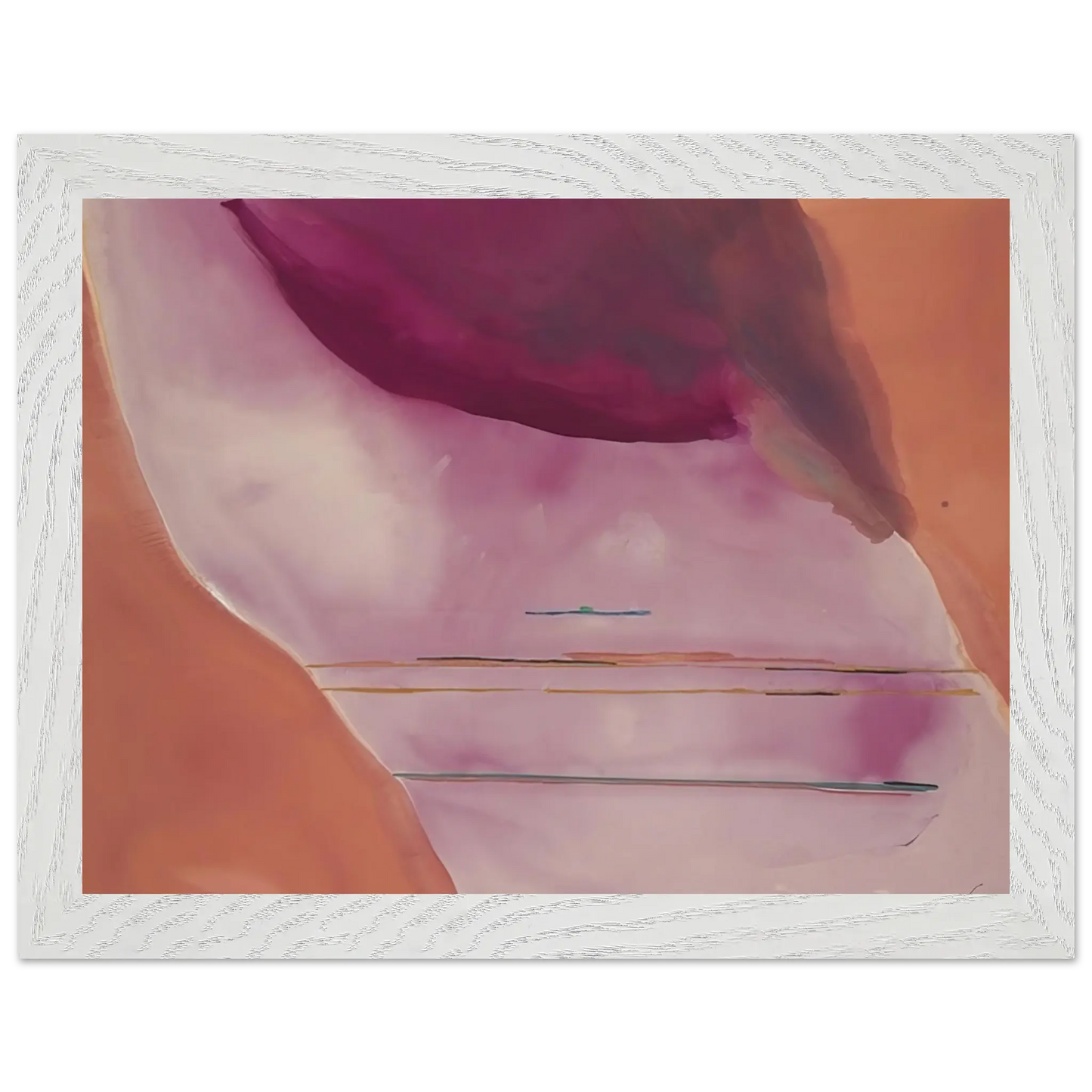 Helen Frankenthaler - Pendulum - 1972 Wall art - 45x60 cm / 18x24 Inches - Premium Wooden Framed Poster With Fine Art Paper - Wood frame