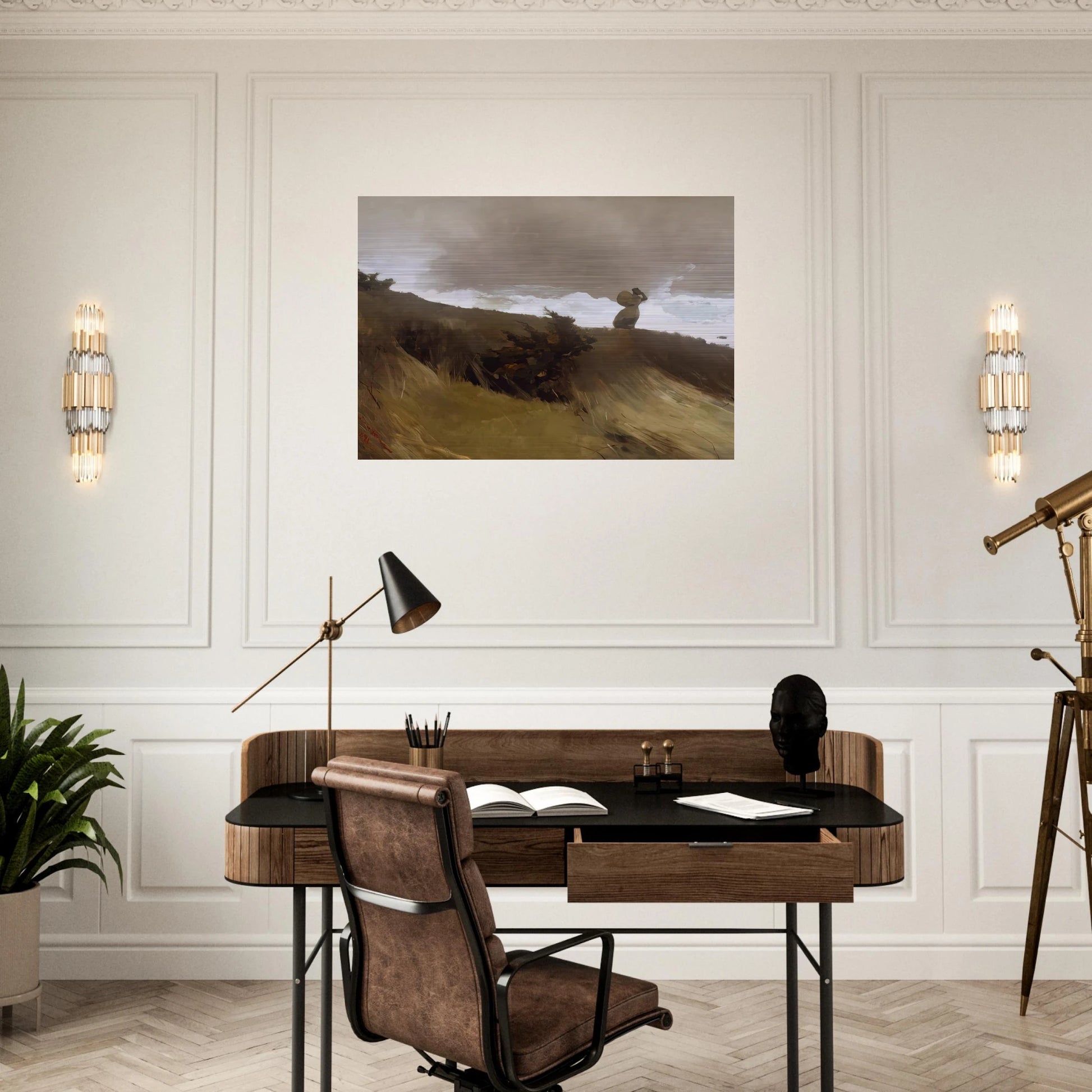 THE WEST WIND - Winslow Homer Brushed Aluminum Print - 70x100 cm / 28x40 inches | Winslow Homer Aluminum Print | Winslow Homer Prints
