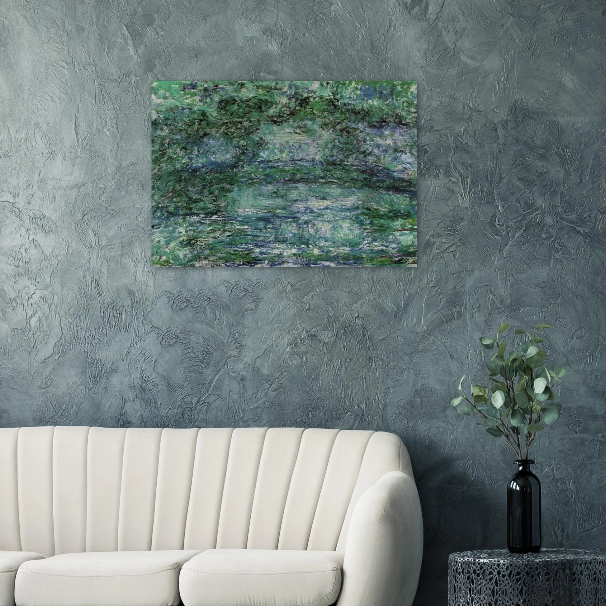 The Japanese Bridge 6 - claude monet Brushed Aluminum Print - 70x100 cm / 28x40 inches | claude monet Aluminum Print | claude monet Prints