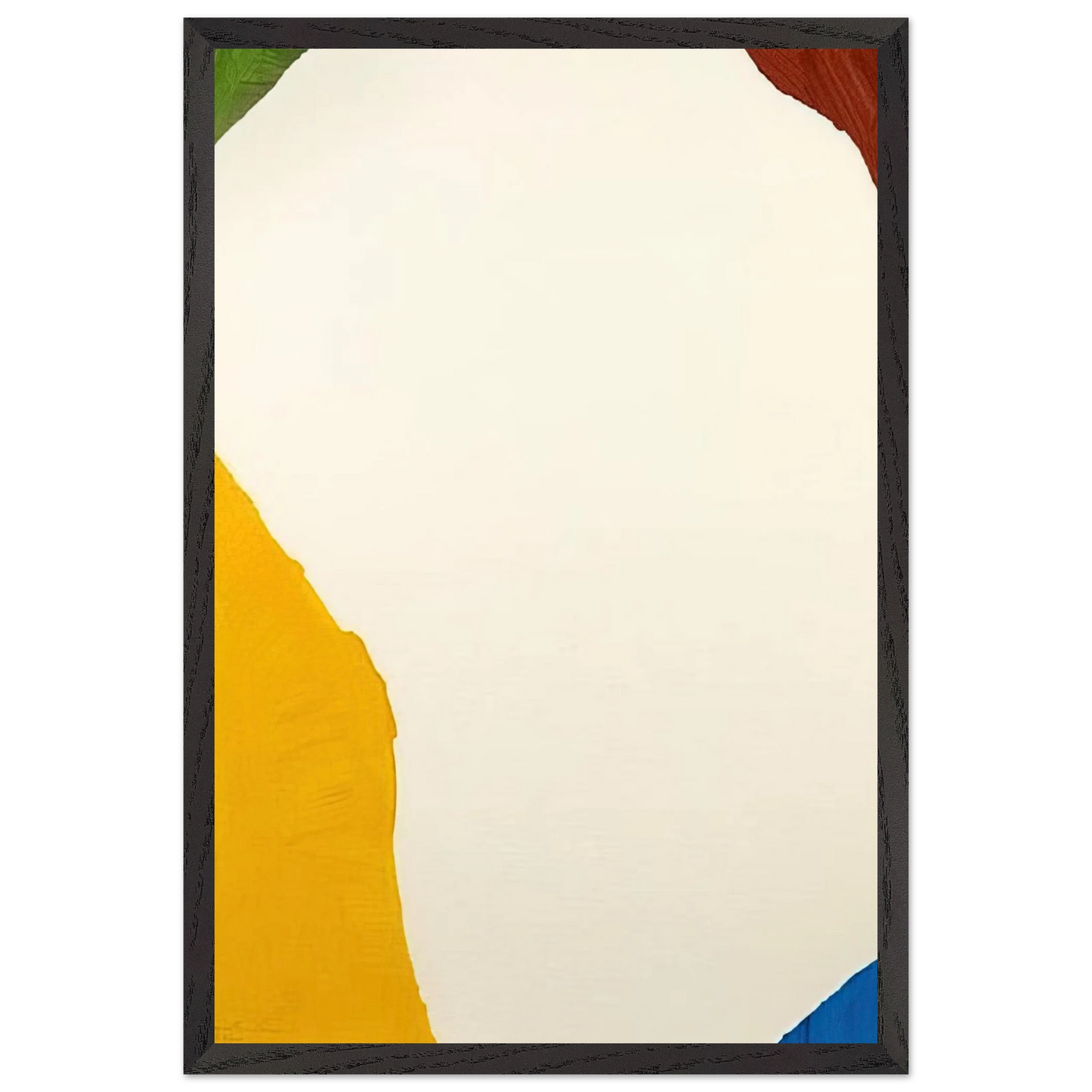 Helen Frankenthaler - Wind Directions - 1970 Wall art - 15x20 cm / 6x8 inches - Premium Wooden Framed Poster With Fine Art Paper-canvas - White frame