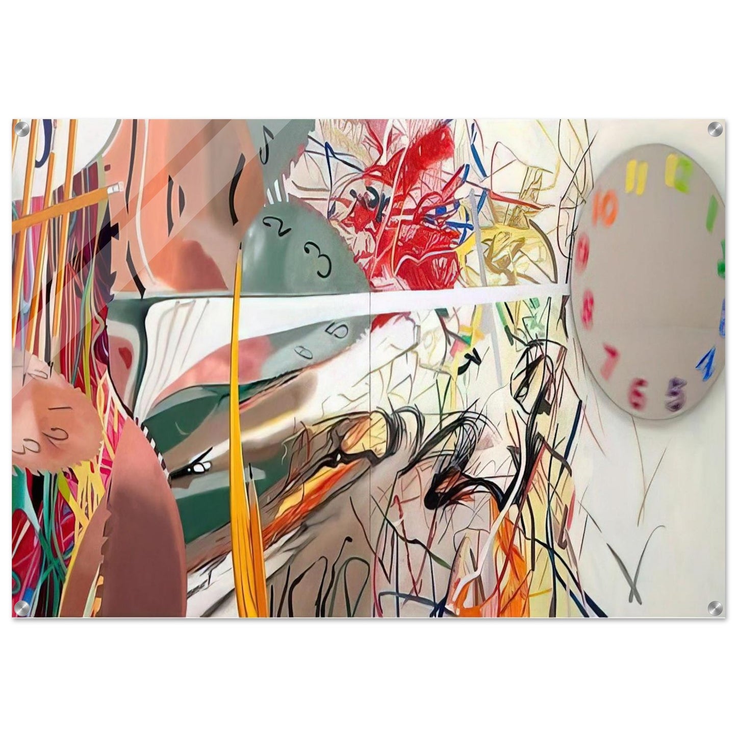 Time Stops the Face Continues - James Rosenquist Acrylic Print - 70x100 cm / 28x40″ inches