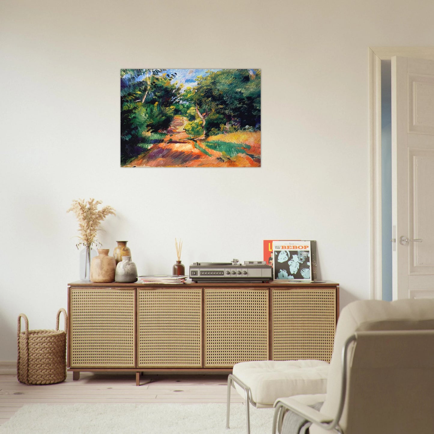Landscape Near Varengeville - Pierre-Auguste Renoir Brushed Aluminum Print - 70x100 cm / 28x40 inches | Pierre-Auguste Renoir Aluminum Print | Pierre-Auguste Renoir Prints