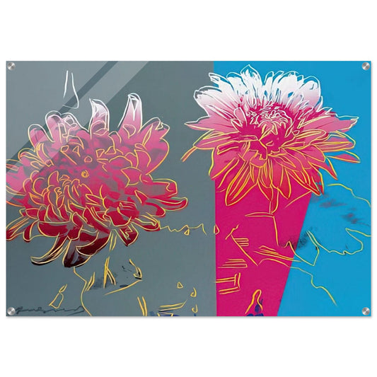 Kiku - Andy Warhol Acrylic Print - 70x100 cm / 28x40″ inches