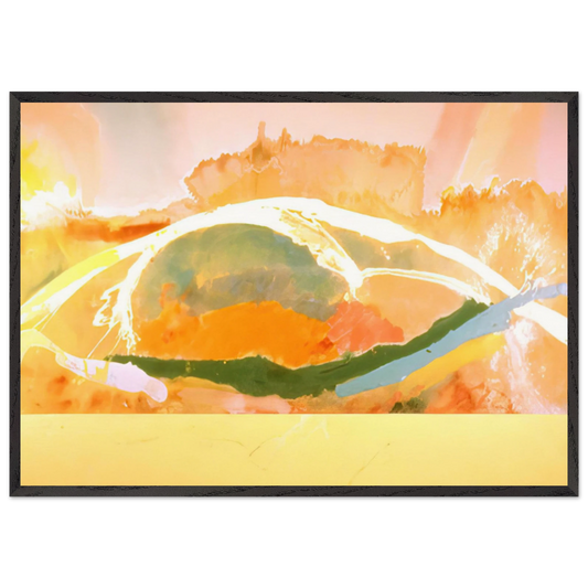 Sunday Afternoon - 1969 - Ronnie Landfield 70x100 cm / 28x40 inches Framed Art Print – Black Wooden Frame