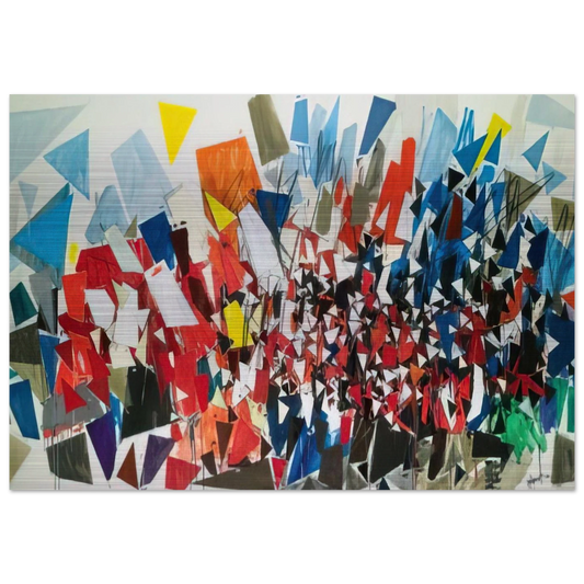 K-B-2 - 1992 - Robert Goodnough Brushed Aluminum Print - 70x100 cm / 28x40 inches | Robert Goodnough Aluminum Print | Robert Goodnough Prints