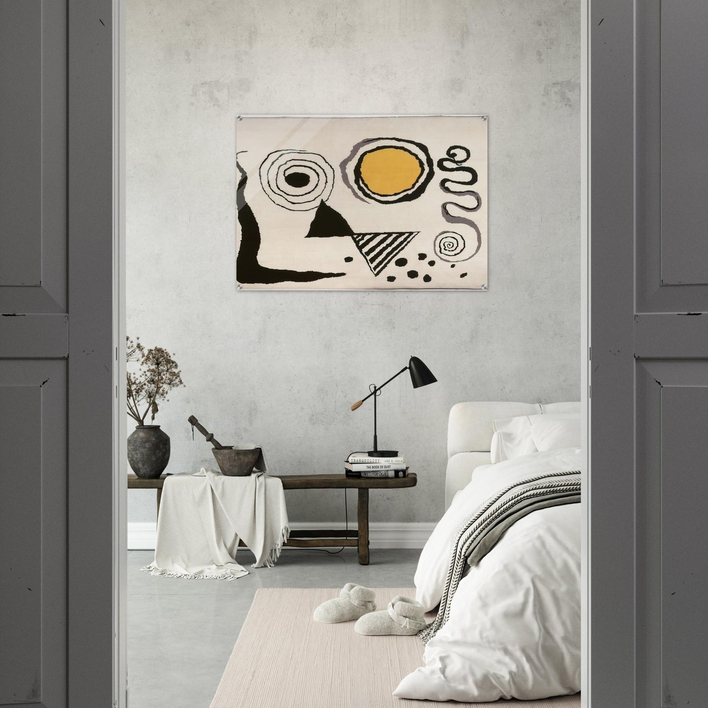 CERCLE JAUNE 1953 - Alexander Calder Acrylic Print - 70x100 cm / 28x40″ inches | Alexander Calder Wall Art | Alexander Calder Prints