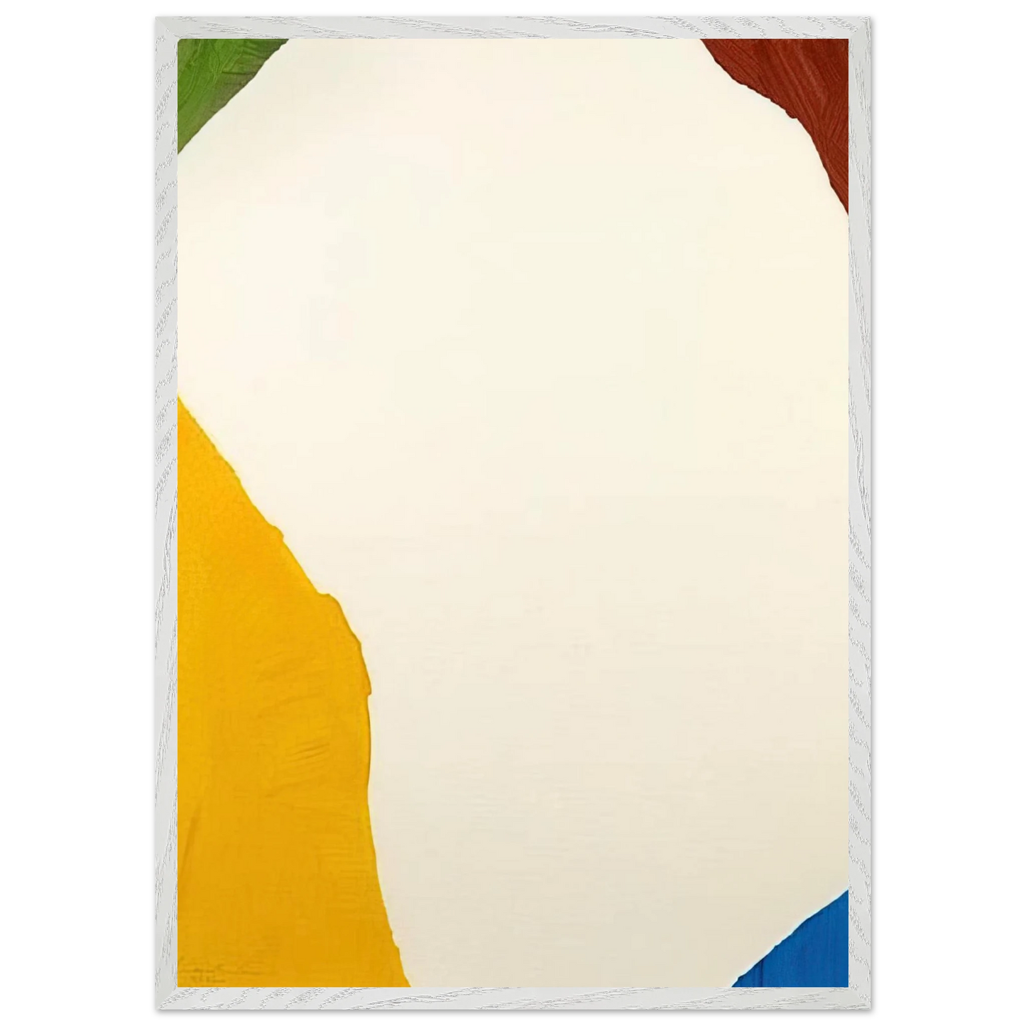 Helen Frankenthaler - Wind Directions - 1970 Wall art - 70x100 cm / 28x40 inches - Premium Wooden Framed Poster With Fine Art Paper-canvas - White frame