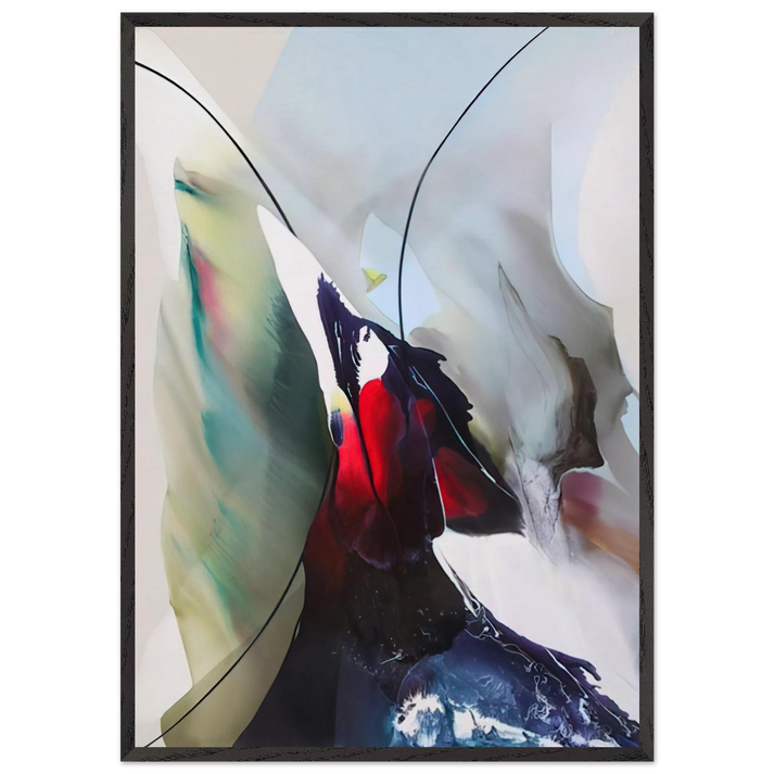 Phenomena Tarot Over - Paul Jenkins 70x100 cm / 28x40 inches Framed Art Print – Black Wooden Frame