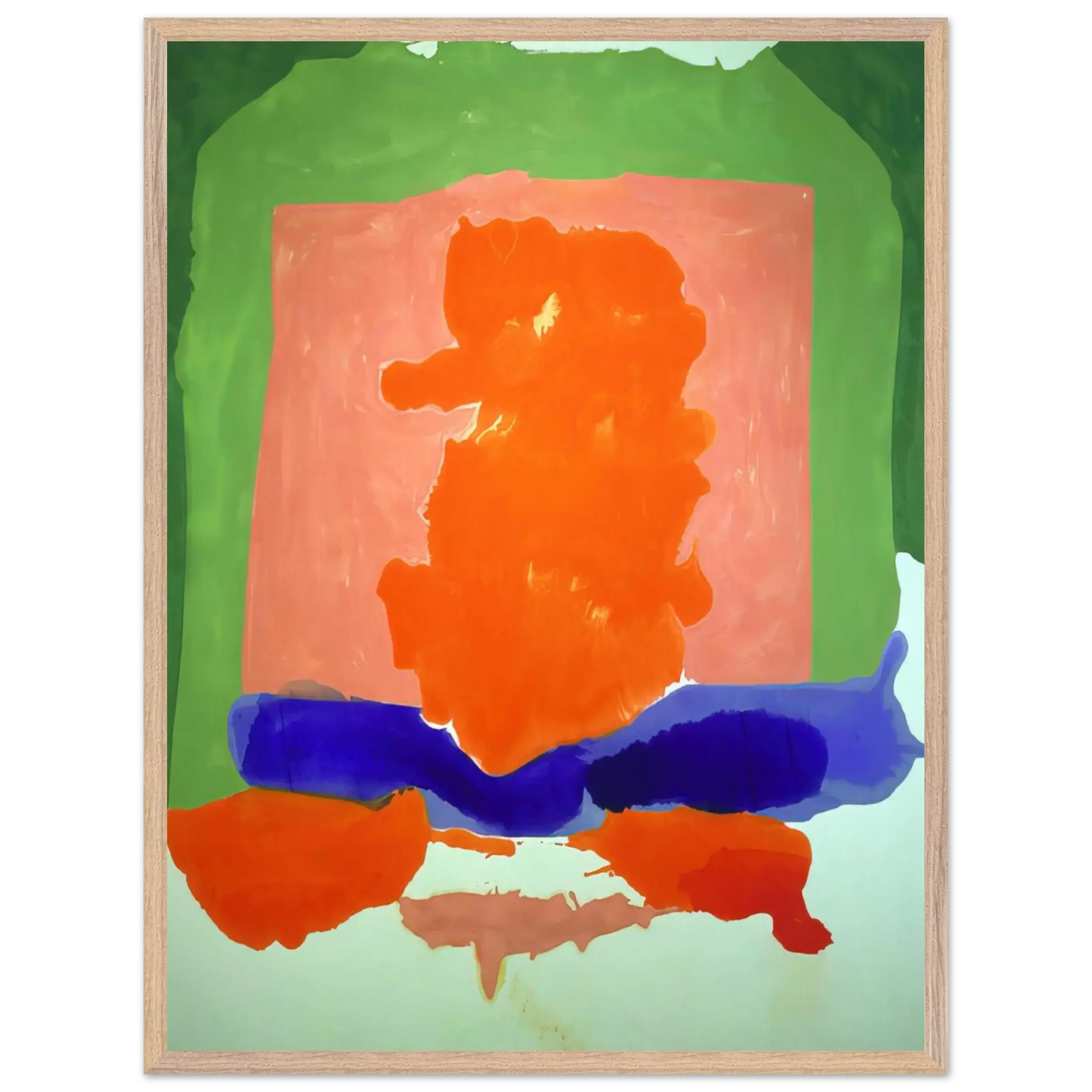 Helen Frankenthaler - Small s Paradise - 1964 Wall art - 15x20 cm / 6x8 Inches - Premium Wooden Framed Poster With Fine Art Paper - Black frame