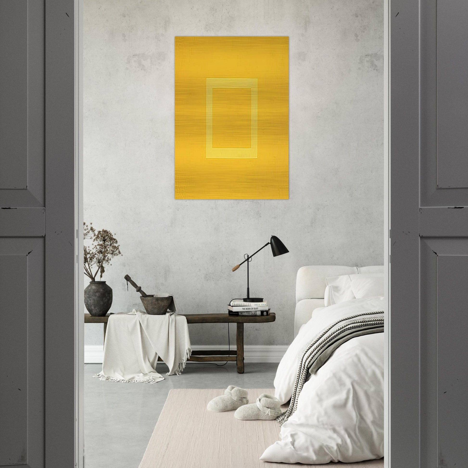 Spazio Luce - 1973 - Antonio Calderara Brushed Aluminum Print - 70x100 cm / 28x40 inches | Antonio Calderara Aluminum Print | Antonio Calderara Prints