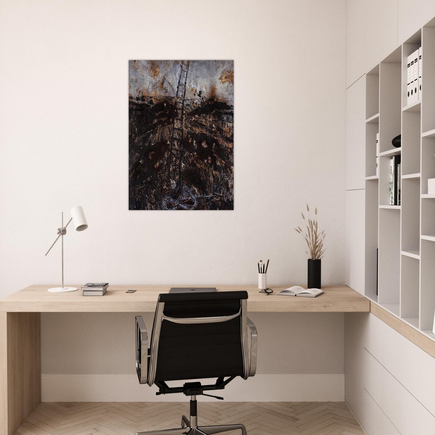 SERAPHIM 1984 - Anselm Kiefer Brushed Aluminum Print - 70x100 cm / 28x40 inches | Anselm Kiefer Aluminum Print | Anselm Kiefer Prints