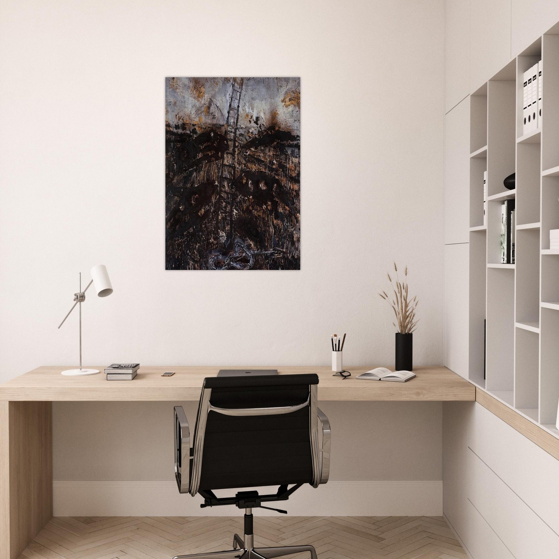 SERAPHIM 1984 - Anselm Kiefer Brushed Aluminum Print - 70x100 cm / 28x40 inches | Anselm Kiefer Aluminum Print | Anselm Kiefer Prints