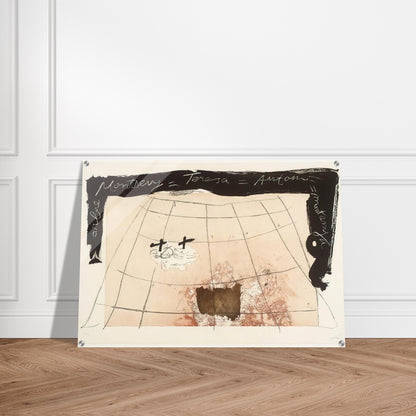CARTOGRAPHY 1976 - Antoni Tapies Acrylic Print - 70x100 cm / 28x40″ inches | Antoni Tapies Wall Art | Antoni Tapies Prints