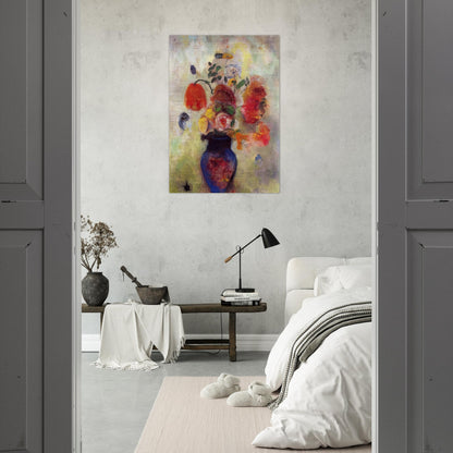 BOUQUET OF FLOWERS 3 - Odilon Redon Brushed Aluminum Print - 70x100 cm / 28x40 inches | Odilon Redon Aluminum Print | Odilon Redon Prints