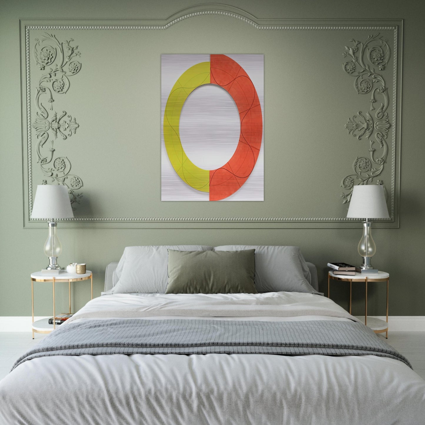 SPLIT RING IMAGE 1 2009 - Robert Mangold Brushed Aluminum Print - 70x100 cm / 28x40 inches | Robert Mangold Aluminum Print | Robert Mangold Prints
