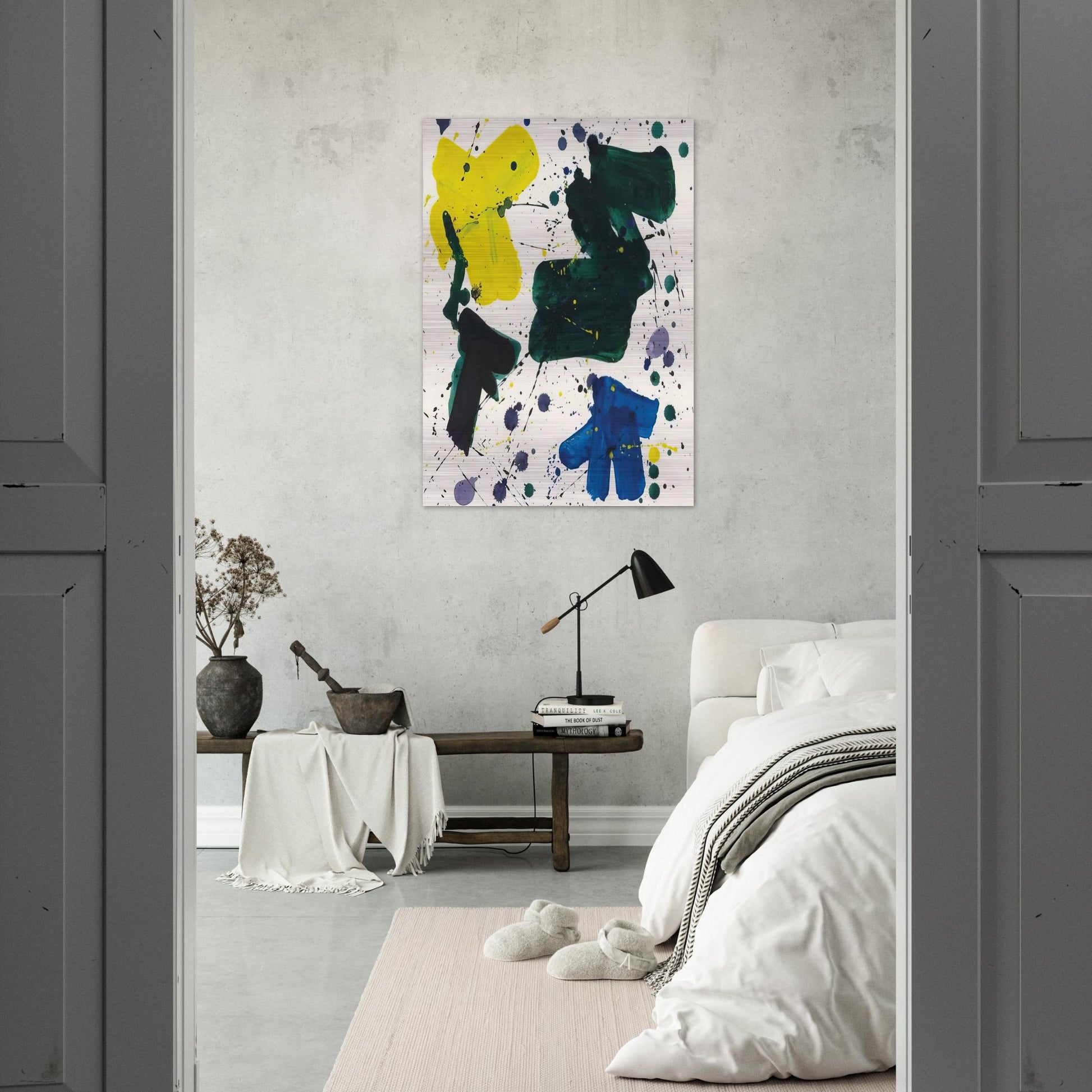 Untitled II - Sam Francis Brushed Aluminum Print - 70x100 cm / 28x40 inches | Sam Francis Aluminum Print | Sam Francis Prints