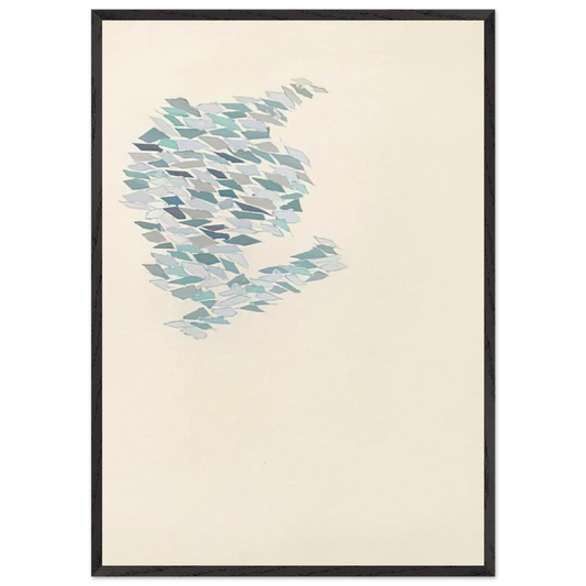 Pastel I - 1971 - Robert Goodnough 70x100 cm / 28x40 inches Framed Art Print – Black Wooden Frame
