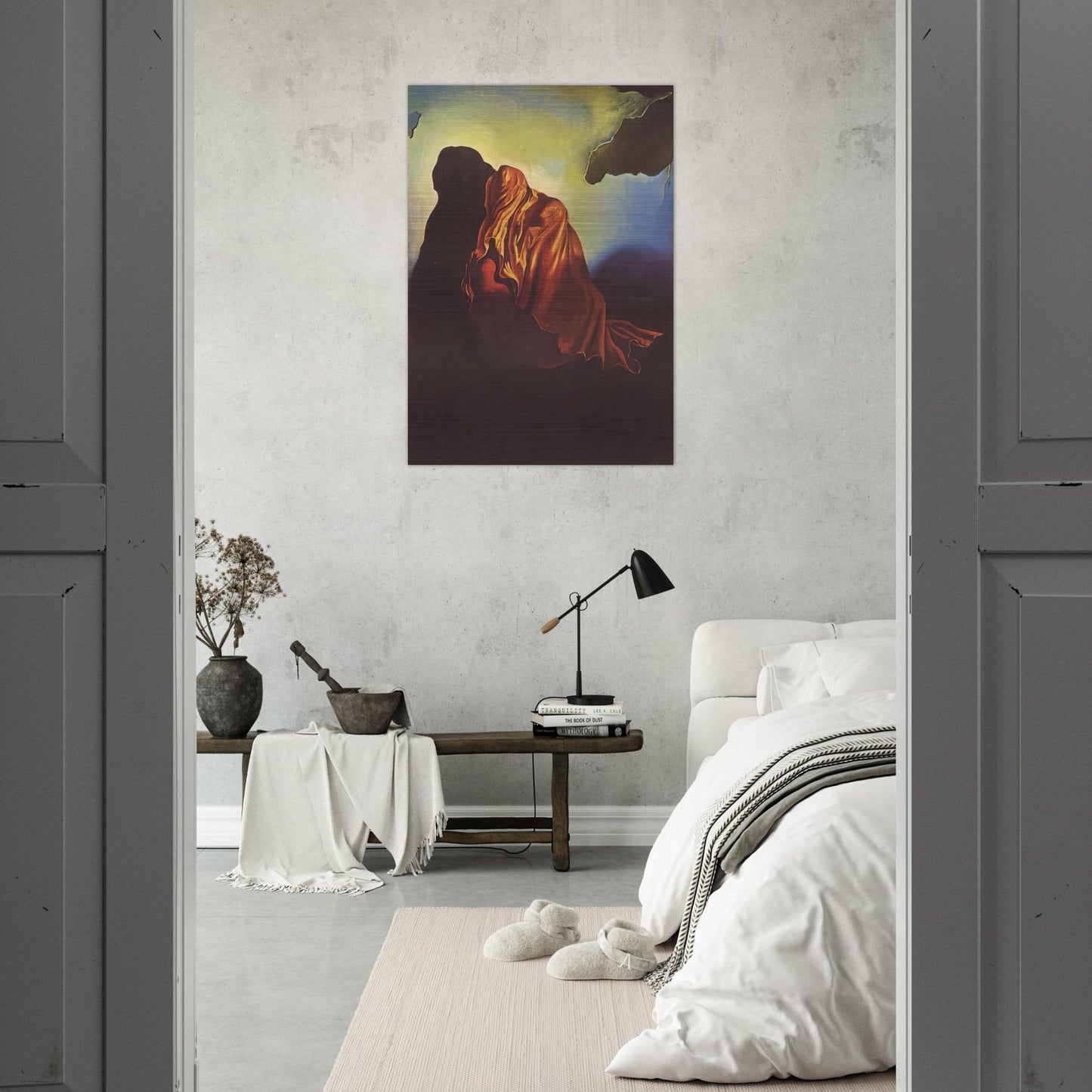 THE VEILED HEART - Salvador Dali Brushed Aluminum Print - 70x100 cm / 28x40 inches | Salvador Dali Aluminum Print | Salvador Dali Prints