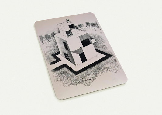 Haus Des Weissen Mannes - 1924 By Johannes Itten Pack of 10 Post Cards | Johannes Itten Post Cards | A6 (10.5 x 14.8 cm) - 4.1 x 5.8 inches