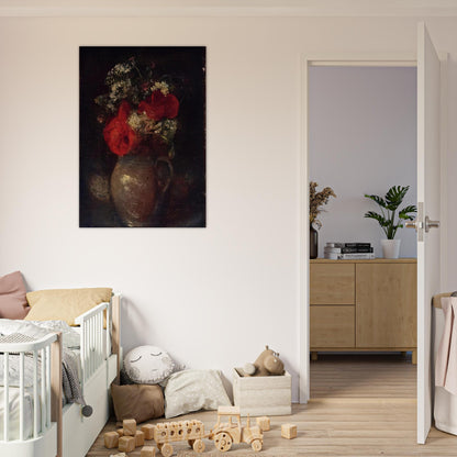 BOUQUET - Odilon Redon Brushed Aluminum Print - 70x100 cm / 28x40 inches | Odilon Redon Aluminum Print | Odilon Redon Prints