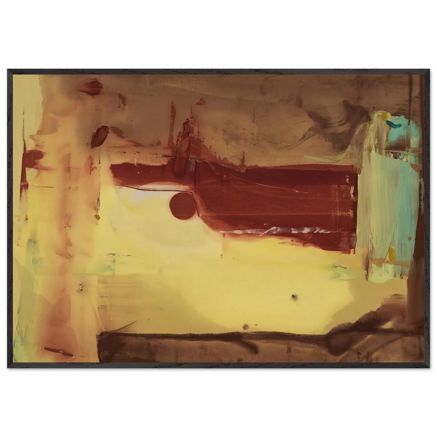 Helen Frankenthaler - Desert Pass - 1976 Wall art - 30x40 cm / 12x16 inches - Fine Art Poster-canvas - -