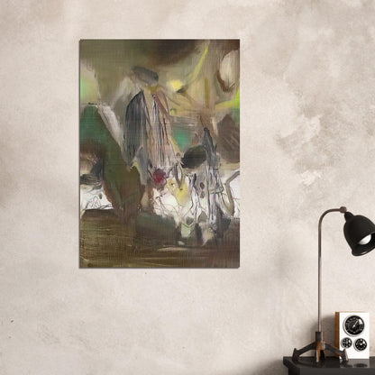 COMPOSITION 1977 - Chu teh Chun Brushed Aluminum Print - 70x100 cm / 28x40 inches | Chu teh Chun Aluminum Print | Chu teh Chun Prints