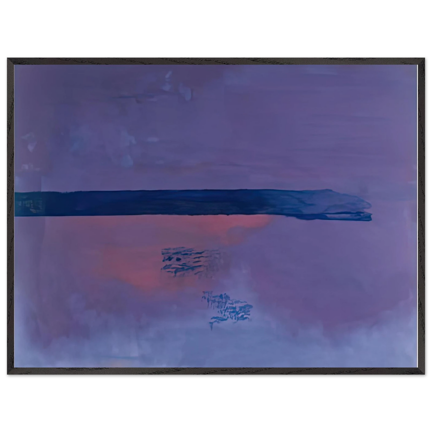 Helen Frankenthaler - Ebbing, 2002- Wall Art - 60x80 cm / 24x32 inches - Premium Wooden Framed Poster With Fine Art Paper-canvas - Black frame
