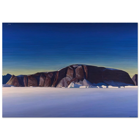 Greenland Coast - Rockwell Kent Brushed Aluminum Print - 70x100 cm / 28x40 inches | Rockwell Kent Aluminum Print | Rockwell Kent Prints